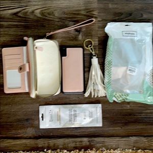 Pink Mahalocases wallet wristlet iPhone XS Max